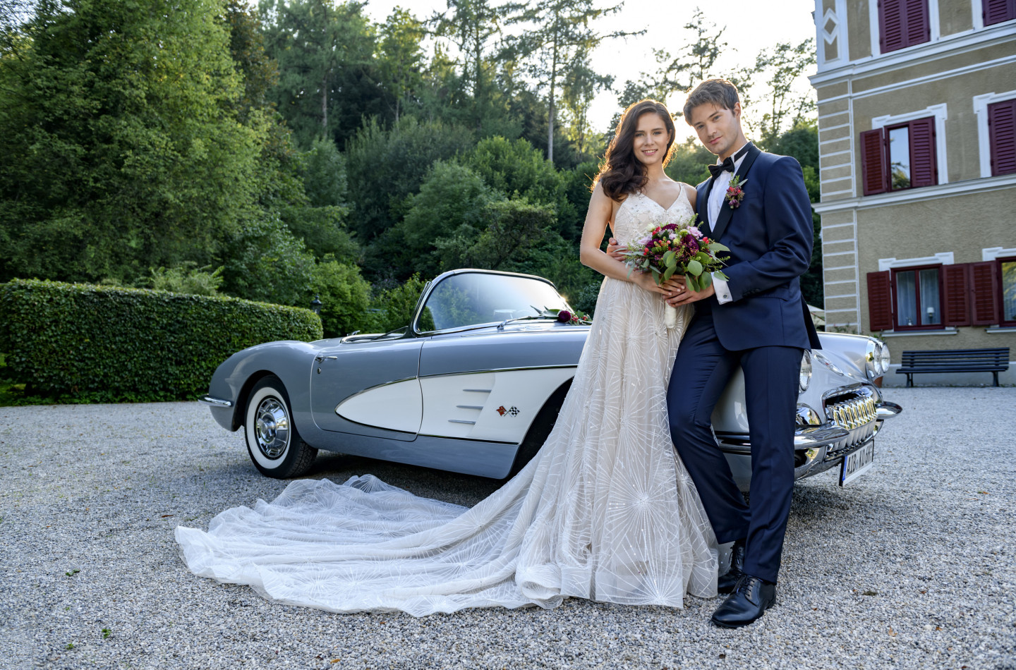 sturm der liebe traumhochzeit und staffelstart mit lea wegmann und florian frowein bavaria film gmbh